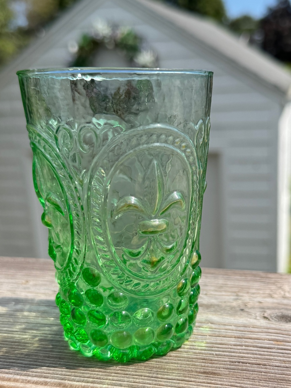 Anthropologie Fleur-de-Lis Tumbler